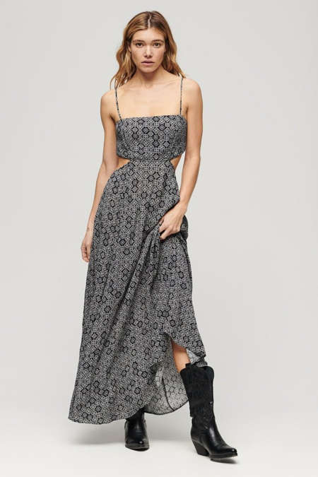Maxi Φόρεμα 'Sheered Back' SUPERDRY