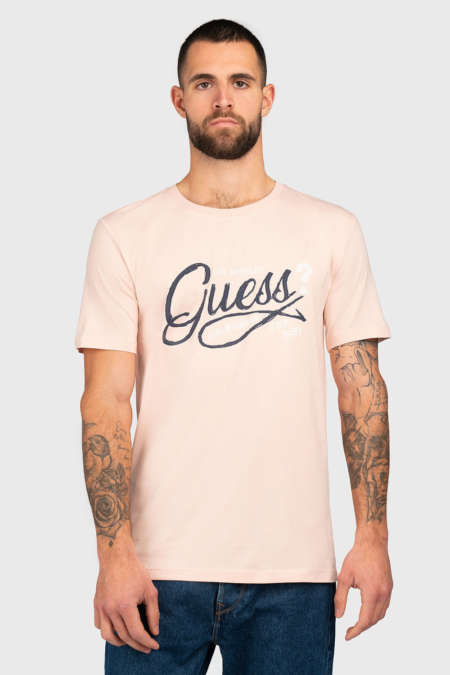 Τ-shirt 'Sprayed Flock Logo' GUESS