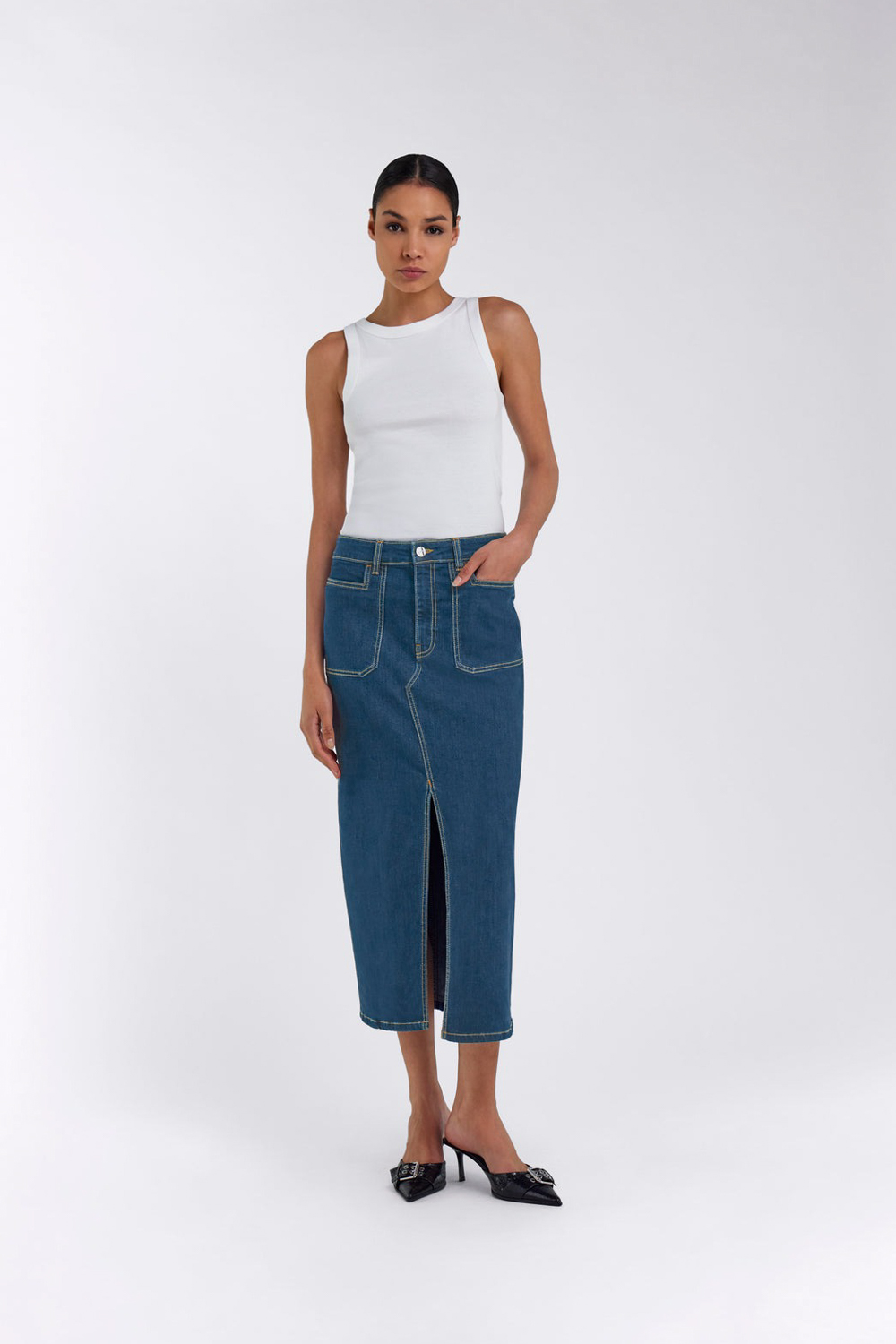 Midi Denim Φούστα 'Utility' GAS JEANS