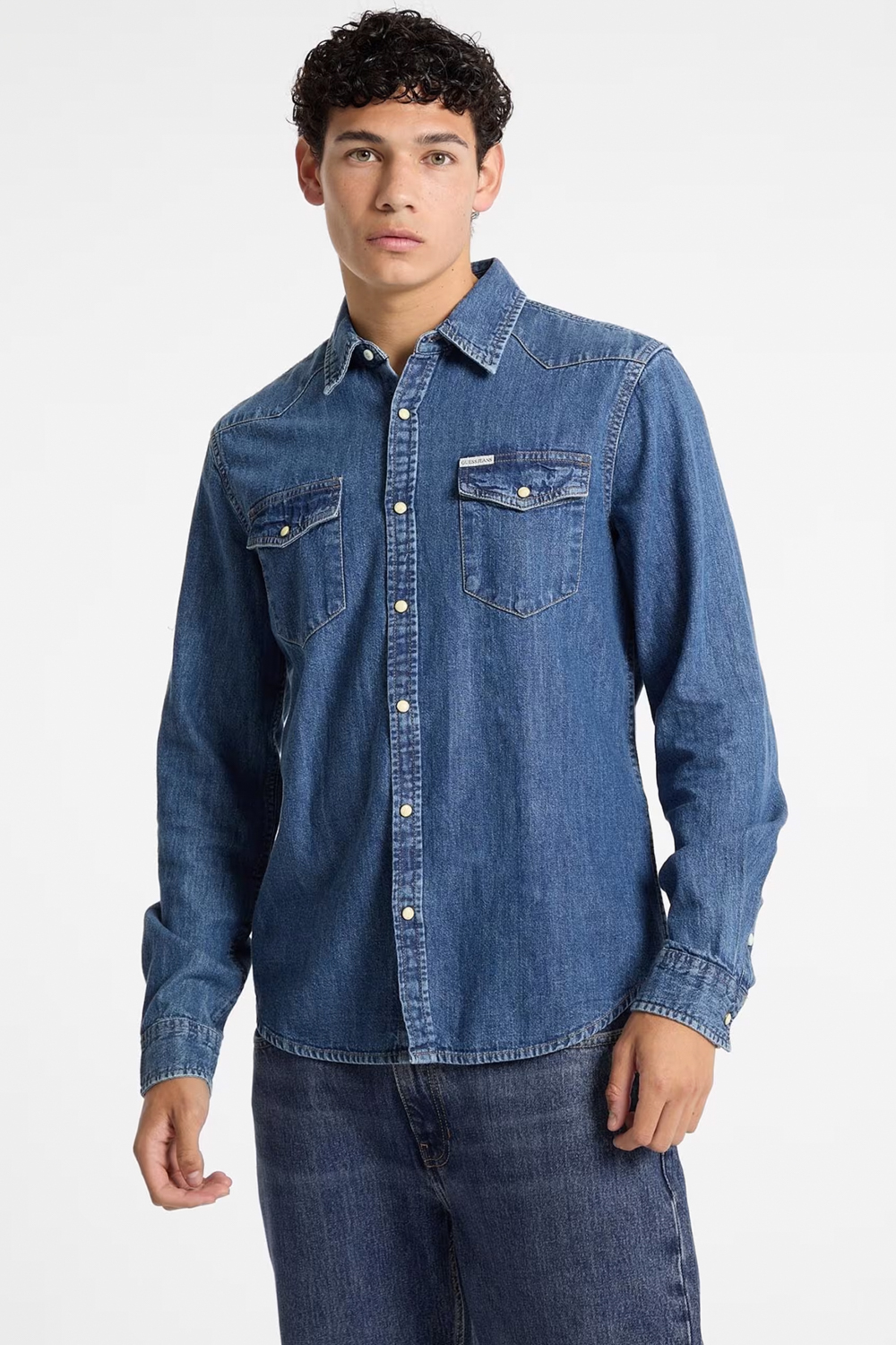 Denim Πουκάμισο 'Slim' GUESS