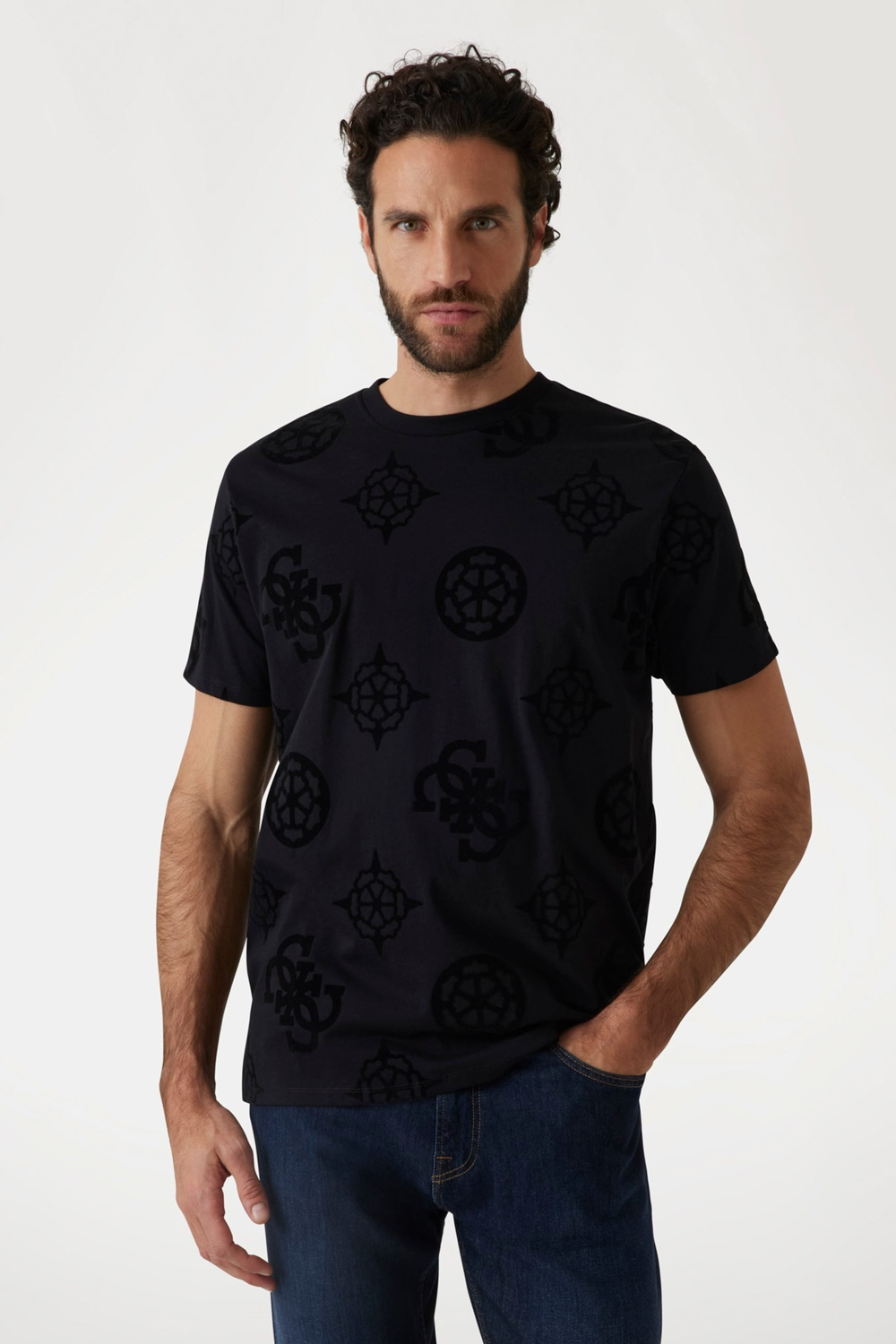 T-Shirt 'Peony Print' GUESS