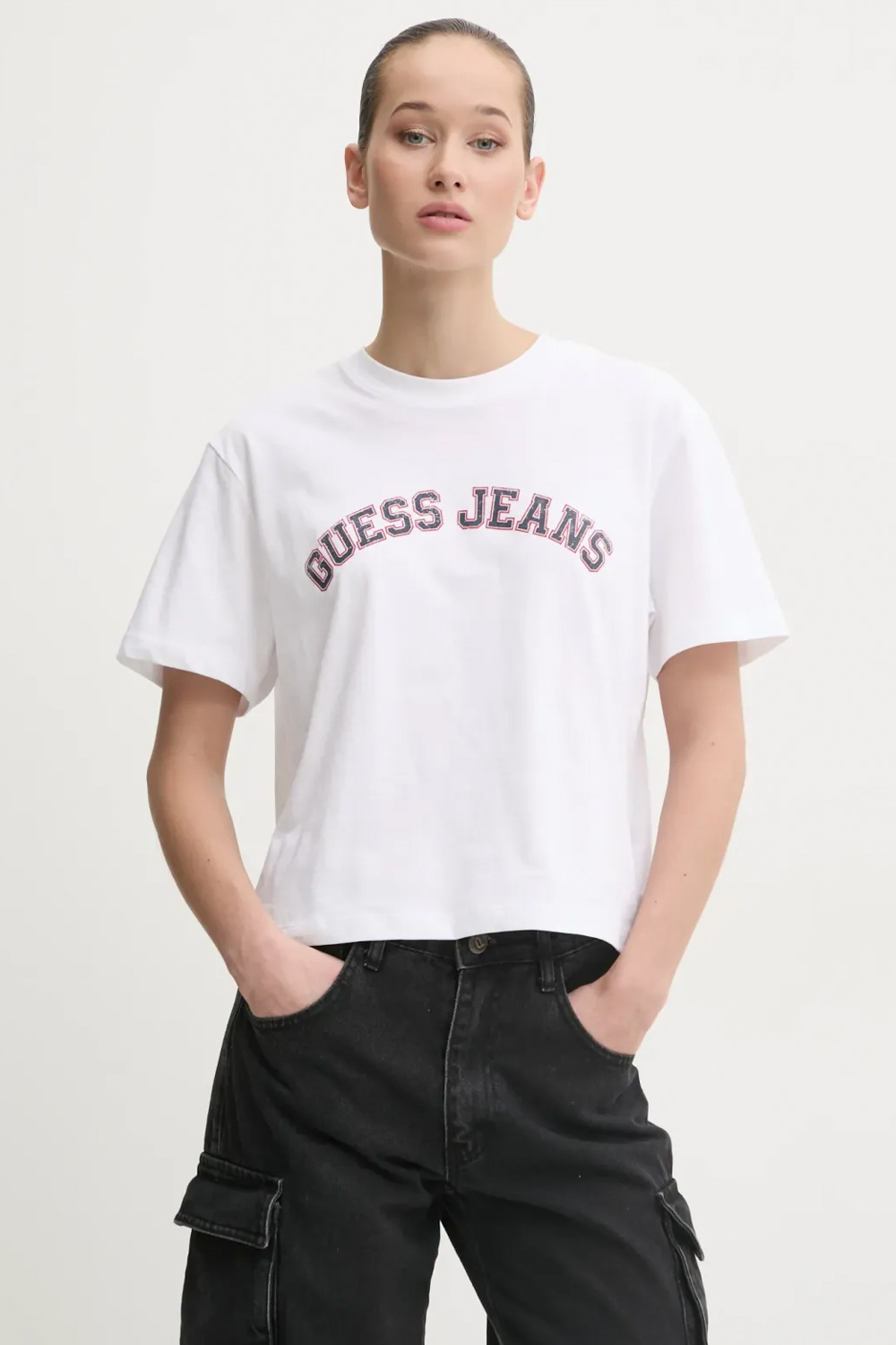 T-Shirt 'Boxy Collegiate' GUESS JEANS