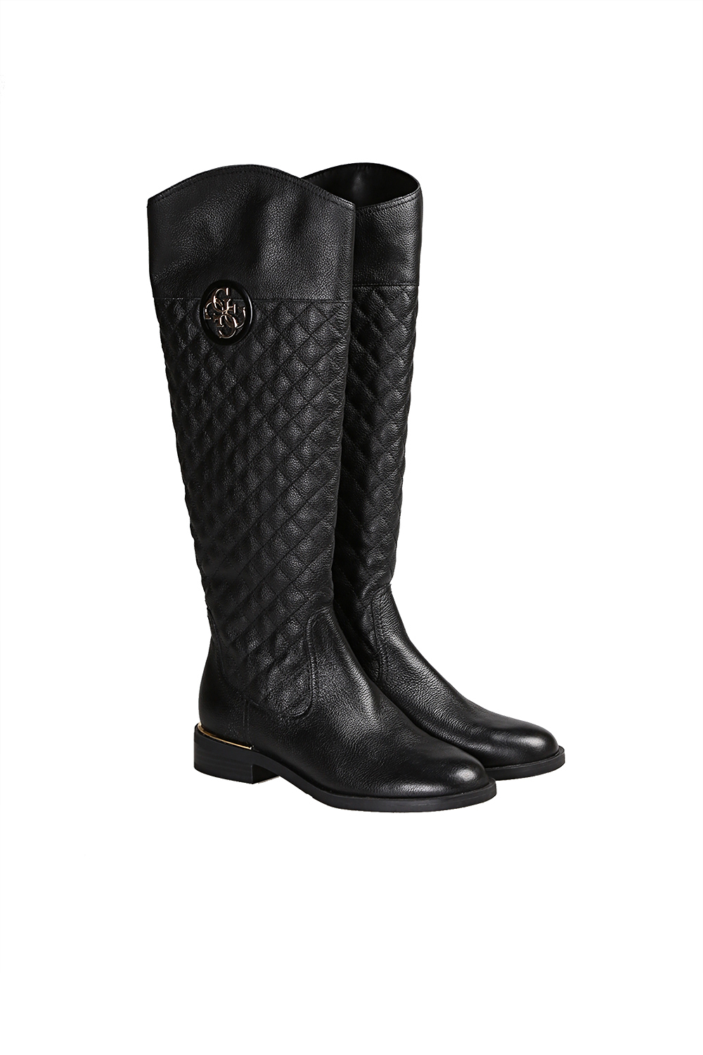 Leather Boots GUESS - ΜΑΥΡΟ | Bloobox.gr