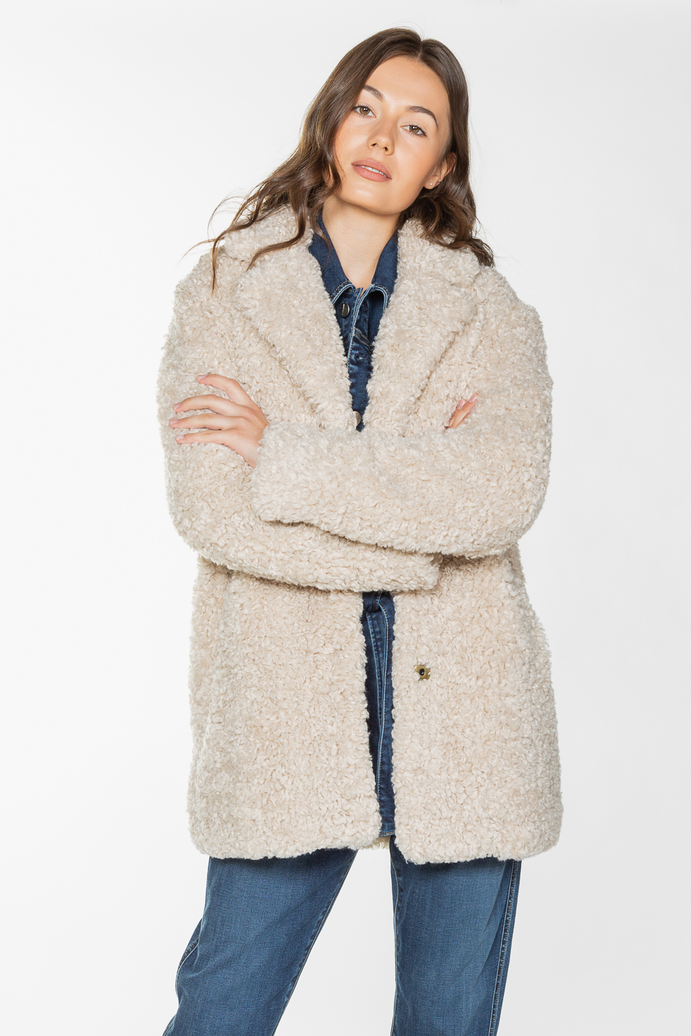 Midi coat PEPE JEANS 'Gretta' - ΛΕΥΚΟ | Bloobox.gr