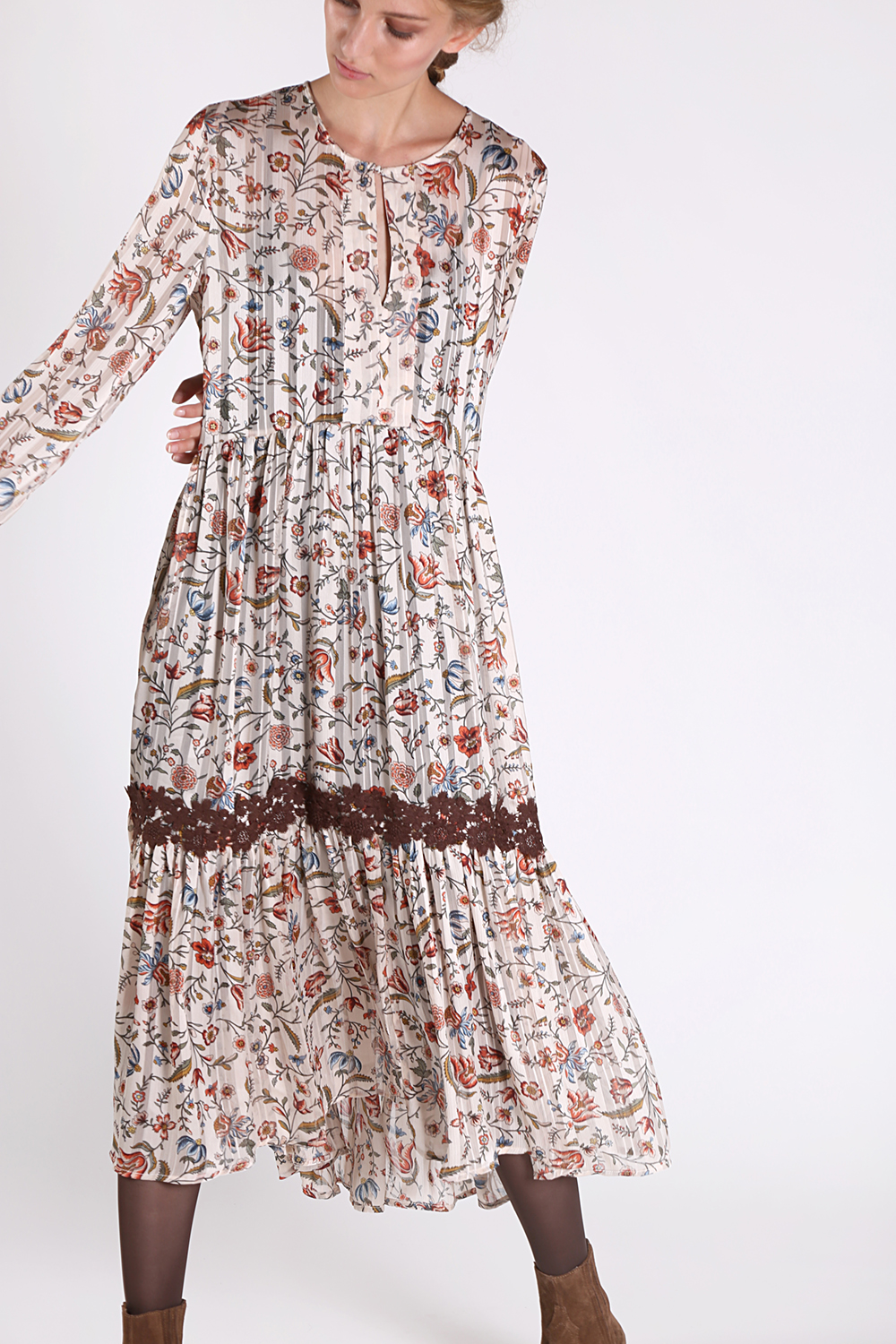Floral Dress 'olivia' PEPE JEANS - ΠΟΛΥΧΡΩΜΟ | Bloobox.gr