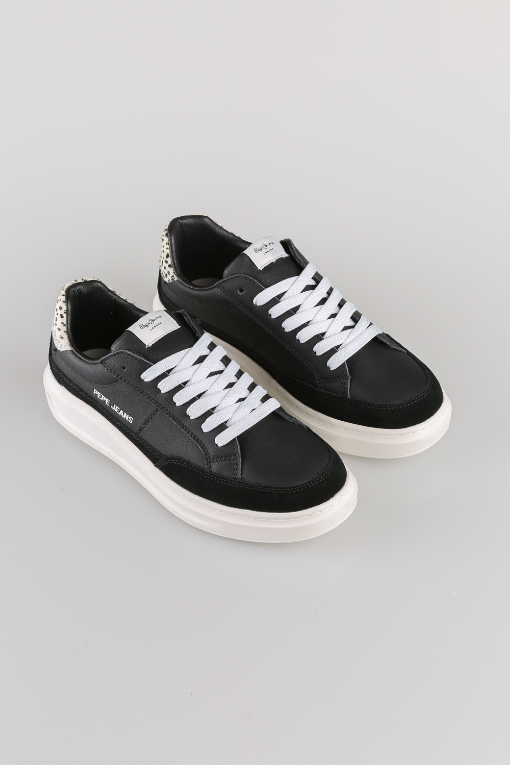 Sneakers 'abbey bass' PEPE JEANS - ΜΑΥΡΟ | Bloobox.gr