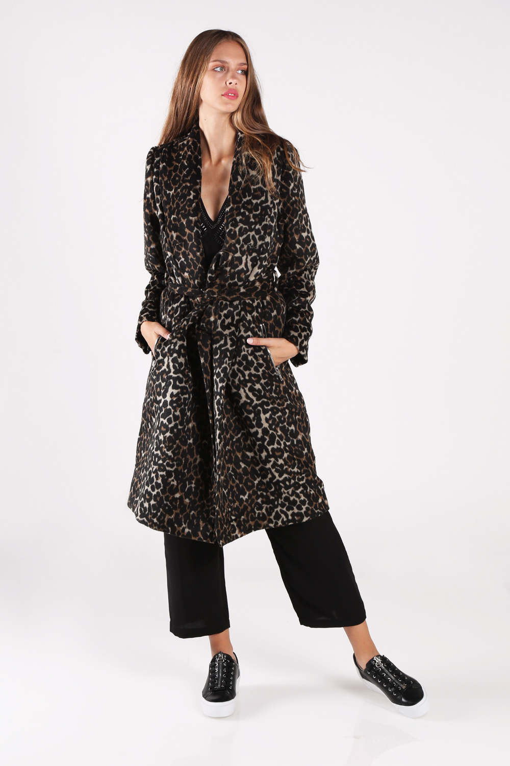 religion leopard coat
