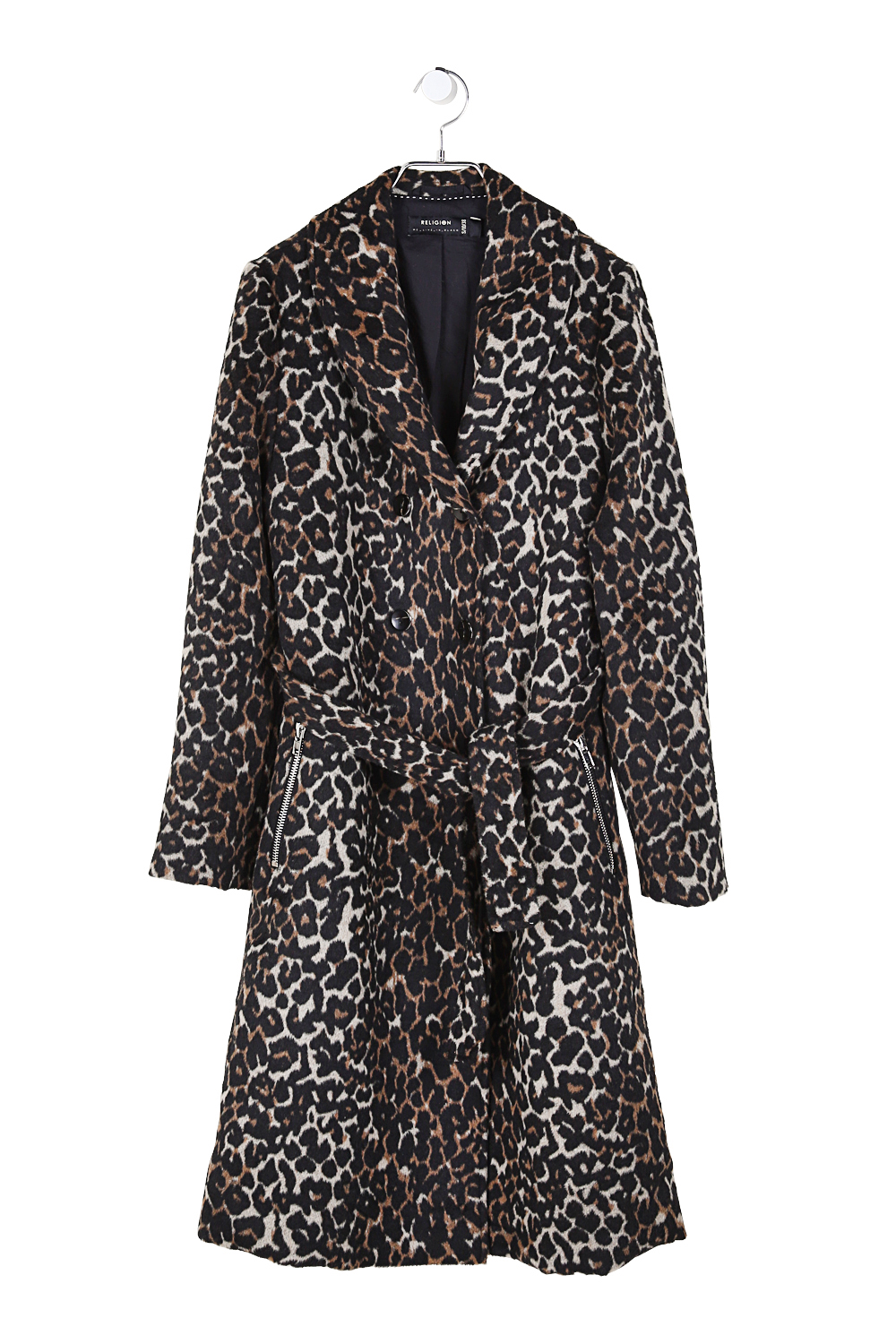religion leopard coat