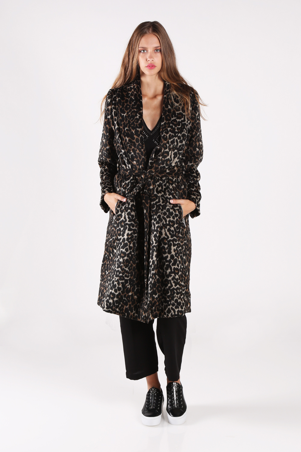 religion leopard coat