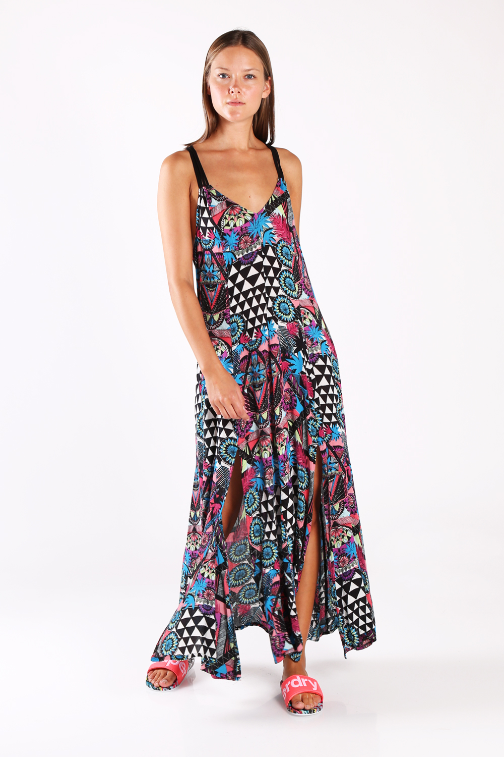 superdry carissa macrame maxi dress