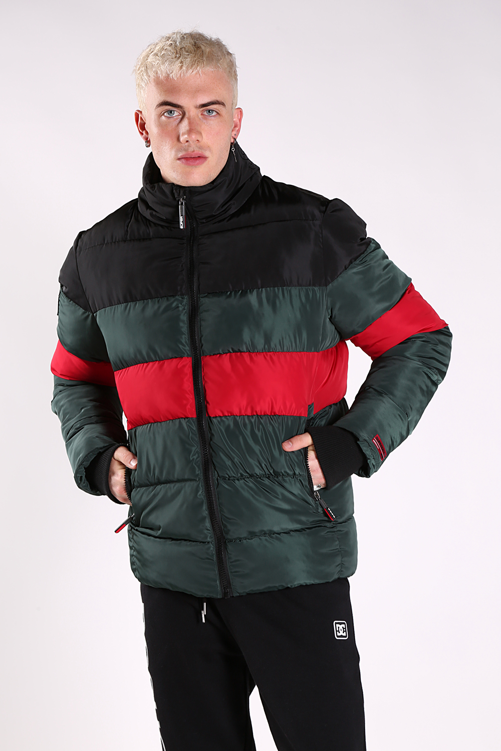 Puffer Colour Stripe Sports Puffer SUPERDRY