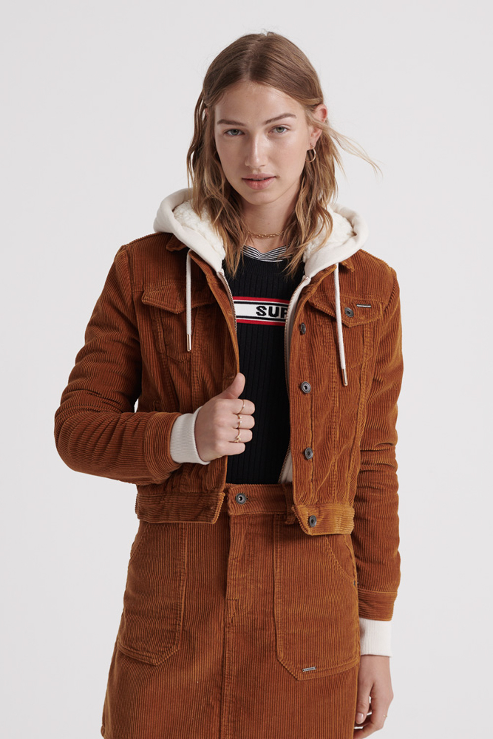 Corduroy Jacket Cord Girlfriend Jacket SUPERDRY