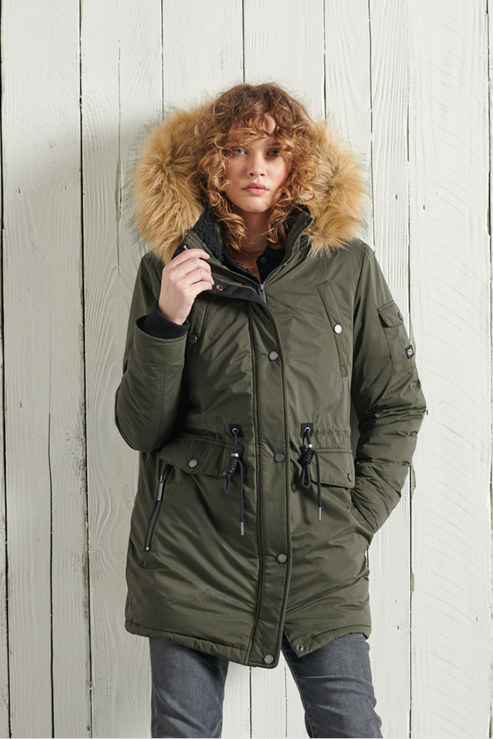 Parka 'Nadare Microfibre' SUPERDRY - ΠΡΑΣΙΝΟ | Bloobox.gr
