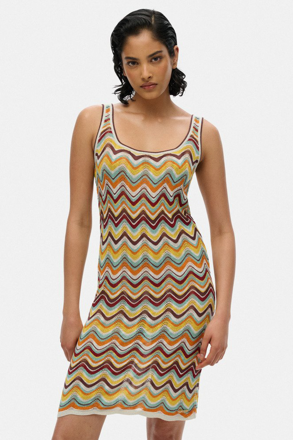 Πλεκτό Μίνι Φόρεμα 'Zig Zag' SUPERDRY